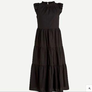 J. CREW FACTORY Tiered Ruffle Midi Dress